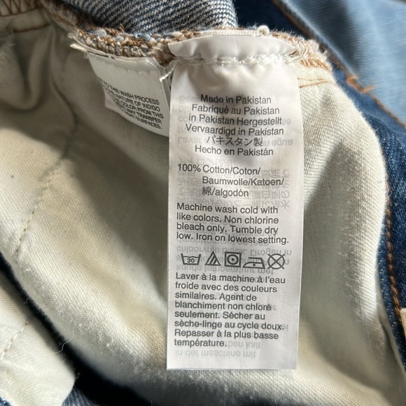 MADEWELL The Mom Jean High Waist Dark Wash Slouch Relaxed Sz 25 - Picture 13 of 13